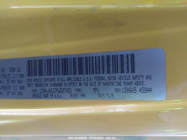 1C4HJXEG7KW527421 Jeep Wrangler Unlimited Moab