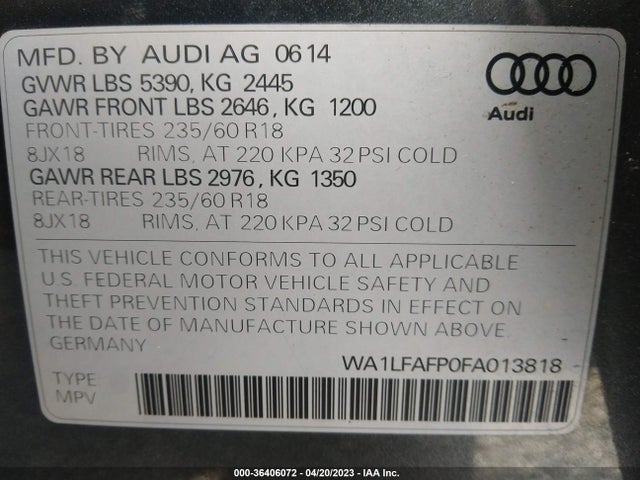 WA1LFAFP0FA013818 Audi Q5 Premium Plus