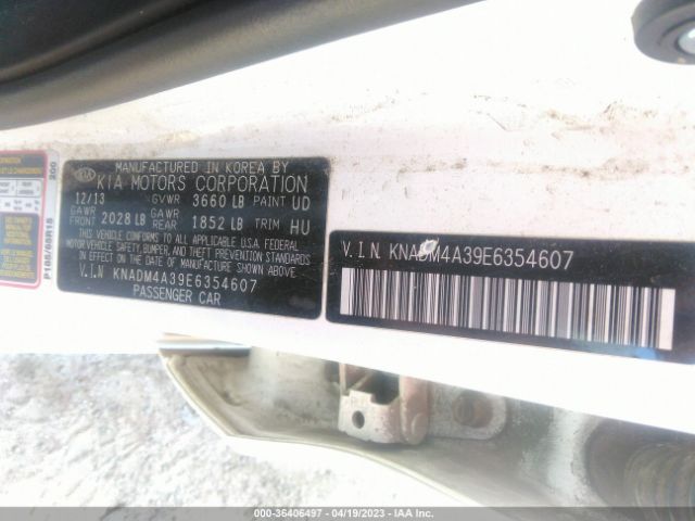 KNADM4A39E6354607 KIA RIO LX