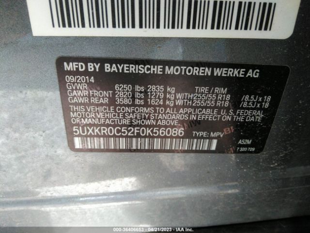5UXKR0C52F0K56086 BMW X5 Xdrive35i