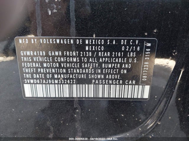 3VWD67AJ9GM332622 Volkswagen Jetta Sedan 1.4t Se W/connectivity