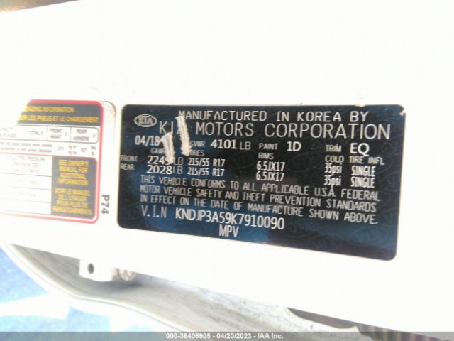 KNDJP3A59K7910090 KIA SOUL +
