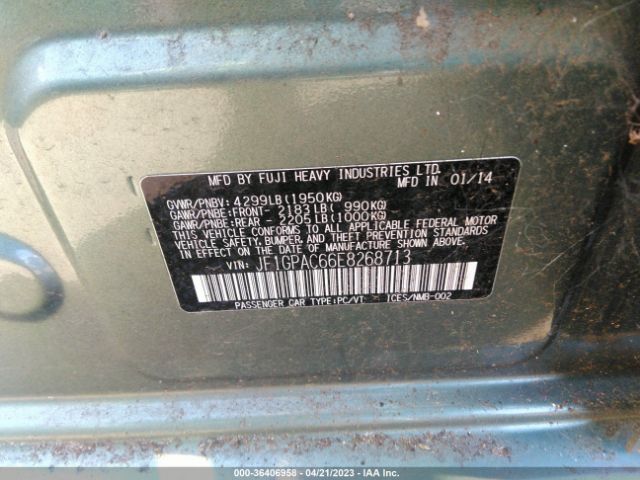 JF1GPAC66E8268713 Subaru Impreza Wagon 2.0i Premium