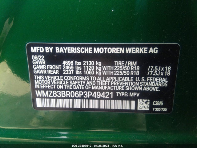 2023 Mini Countryman, VIN: WMZ83BR06P3P49421