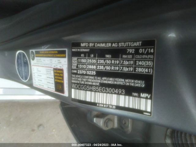 WDCGG5HB5EG300493 Mercedes-Benz Glk-class Glk 350
