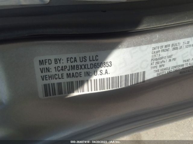 1C4PJMBXXLD650853 Jeep Cherokee Trailhawk