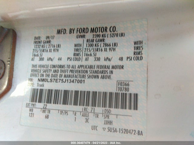 Ford Transit Connect Van Xl 2018 NM0LS7E75J1347001 Image 11