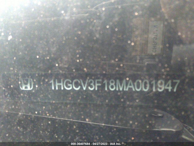 2021 HONDA ACCORD HYBRID VIN: 1HGCV3F18MA001947
