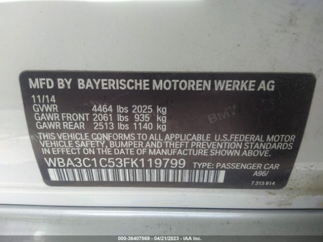 WBA3C1C53FK119799 BMW 3 Series 328i