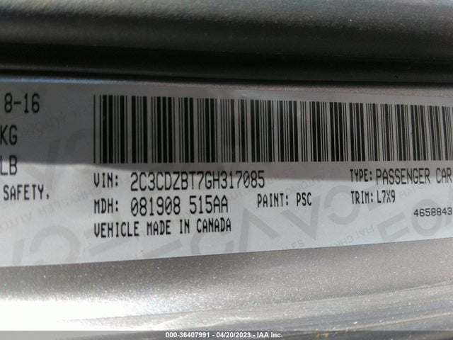 Dodge Challenger R/t 2016 2C3CDZBT7GH317085 Image 9