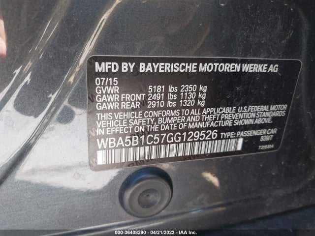 WBA5B1C57GG129526 BMW 5 Series 535i