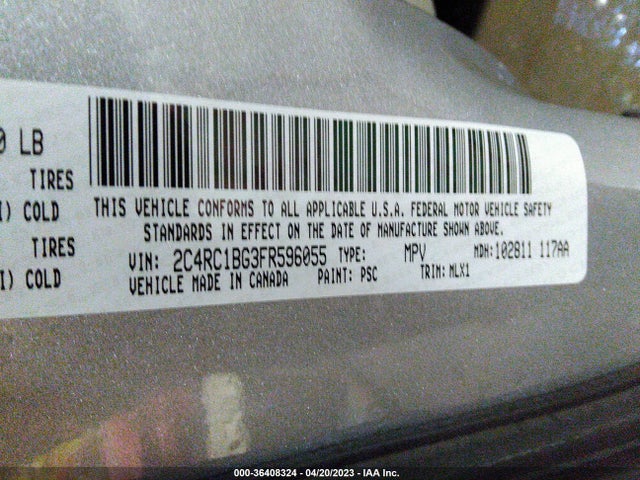 2C4RC1BG3FR596055 Chrysler Town & Country Touring