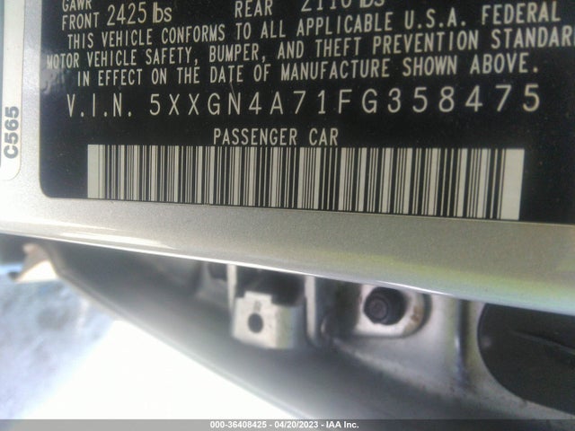KIA OPTIMA EX 2015 5XXGN4A71FG358475 Image 9