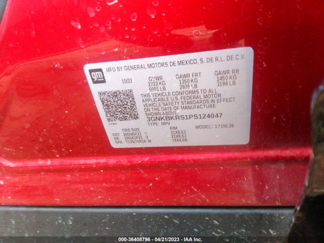 Chevrolet BLAZER RS 2023 3GNKBKRS1PS124047 Image 9