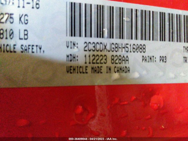 2C3CDXJG8HH516088 Dodge Charger Sxt