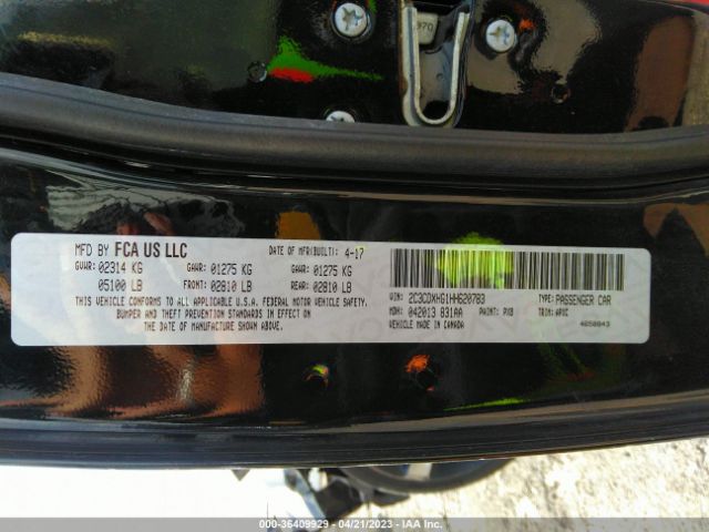 2C3CDXHG1HH620783 Dodge Charger Sxt