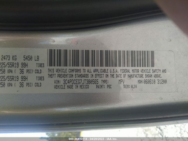 3C4PDCEG7JT380565 Dodge JOURNEY GT
