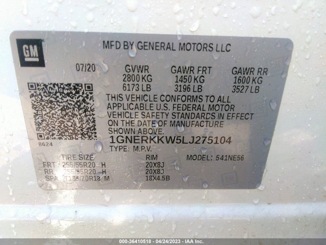Chevrolet Traverse Premier 2020 1GNERKKW5LJ275104 Image 9