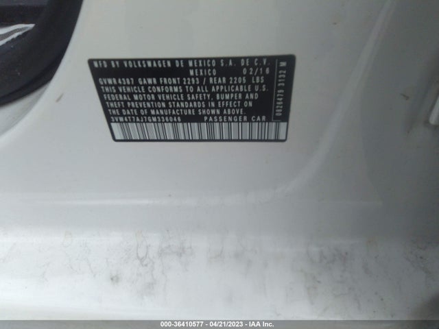 3VW4T7AJ7GM336046 Volkswagen Jetta Sedan 2.0t Gli Se