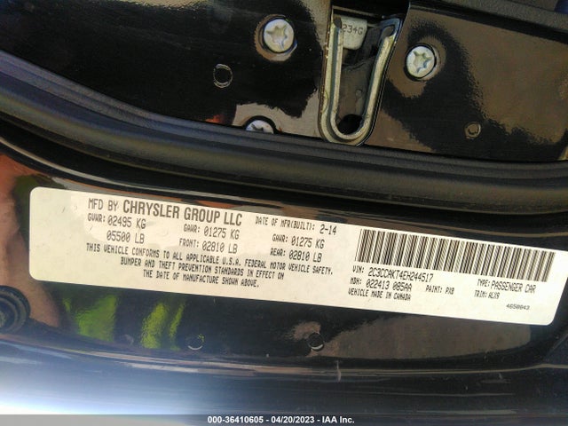 2C3CCAKT4EH244517 Chrysler 300 300c