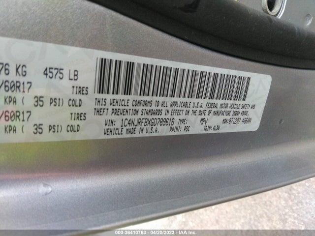 1C4NJRFBXGD789616 Jeep Patriot High Altitude Edition