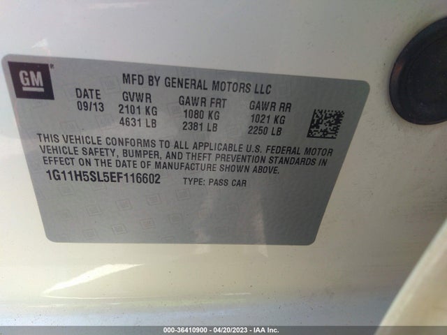 Chevrolet MALIBU LTZ 2014 1G11H5SL5EF116602 Image 9