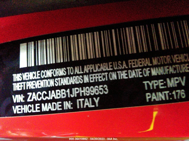ZACCJABB1JPH99653 Jeep Renegade Latitude