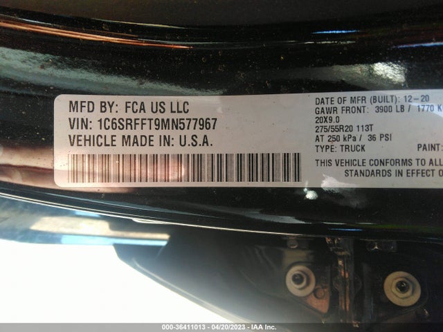 1C6SRFFT9MN577967 RAM 1500 Big Horn