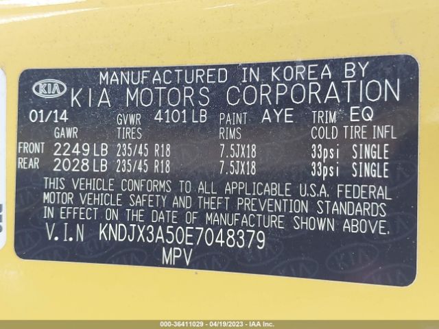 KNDJX3A50E7048379 KIA Soul !