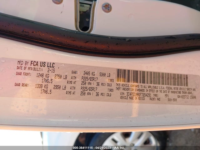 Dodge Journey American Value Pkg 2015 3C4PDCAB6FT654291 Image 9