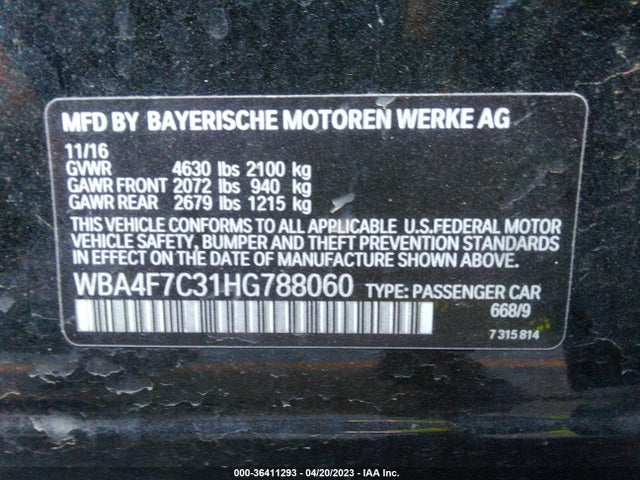 BMW 4 Series 430i 2017 WBA4F7C31HG788060 Image 9