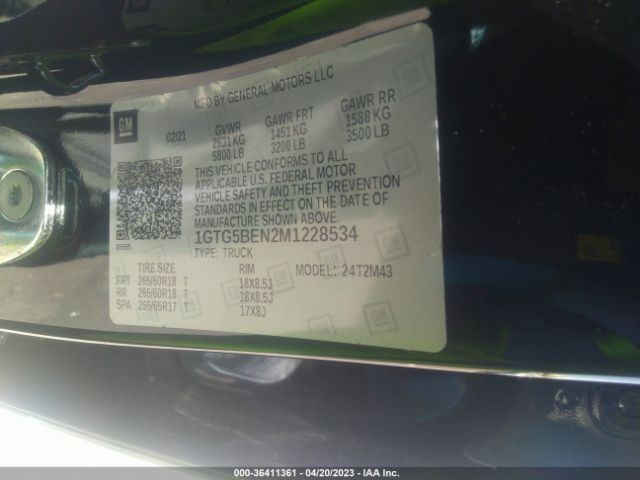 1GTG5BEN2M1228534 GMC Canyon 2wd Elevation Standard