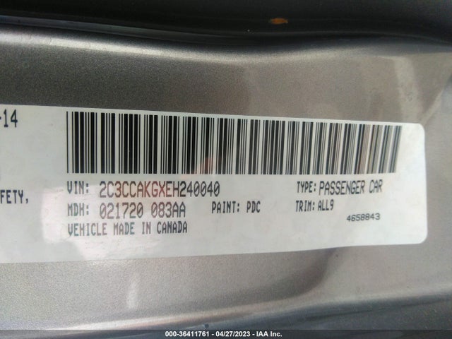 Chrysler 300 300c 2014 2C3CCAKGXEH240040 Image 9