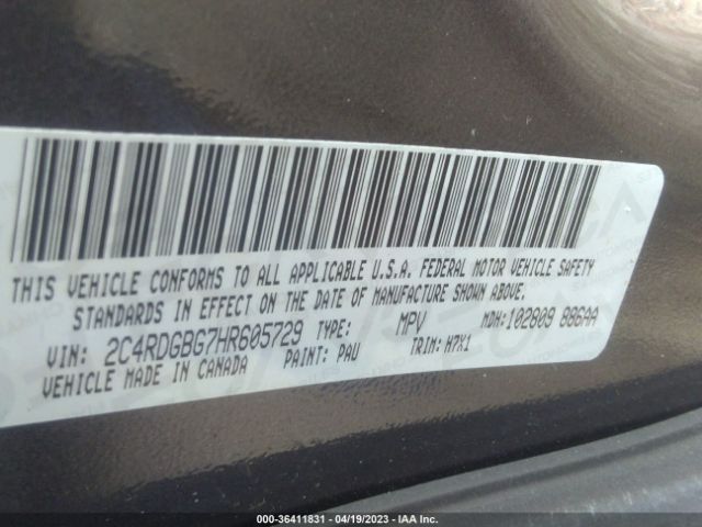 2C4RDGBG7HR605729 Dodge Grand Caravan Se
