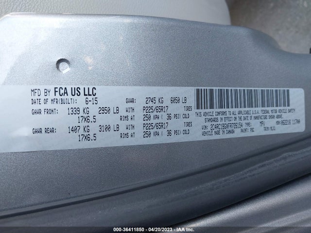 2C4RC1BGXFR726154 Chrysler Town & Country Touring
