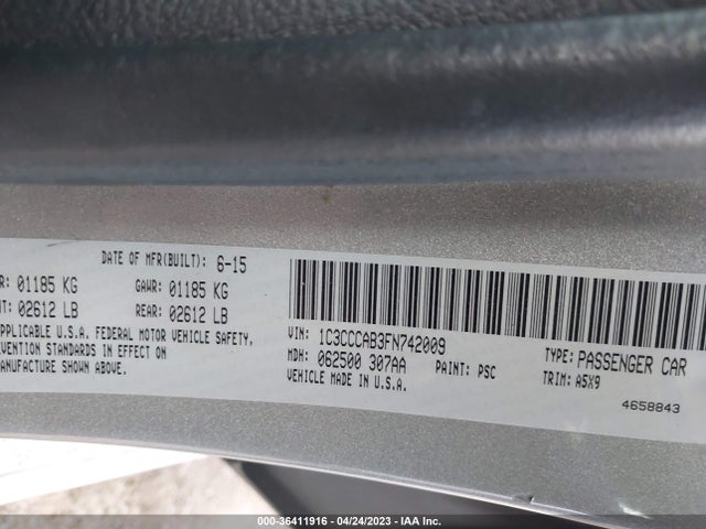 1C3CCCAB3FN742009 Chrysler 200 Limited