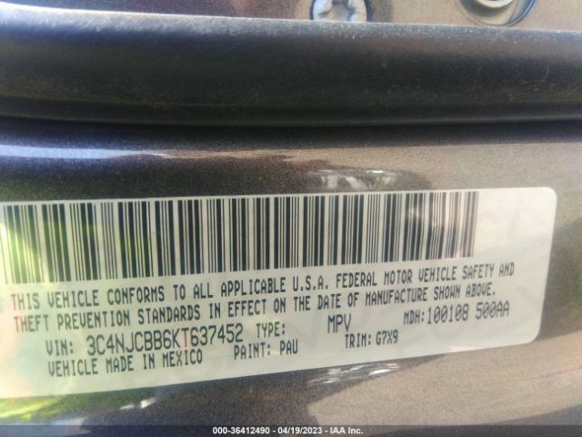 3C4NJCBB6KT637452 Jeep Compass Altitude