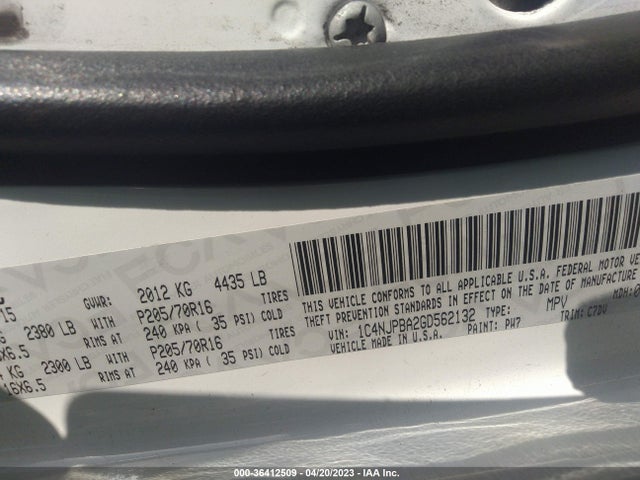 1C4NJPBA2GD562132 Jeep Patriot Sport