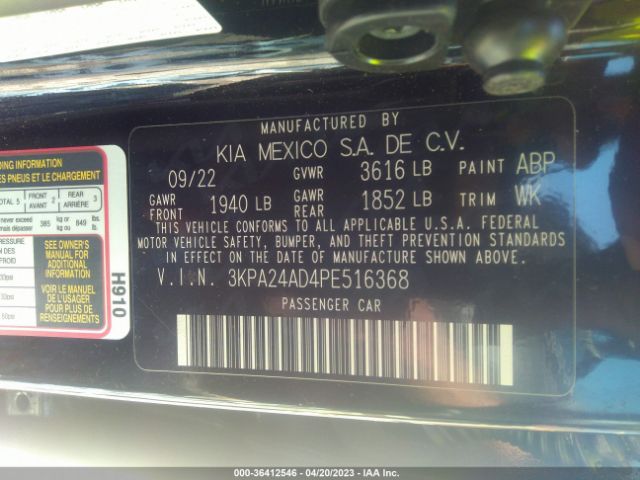 3KPA24AD4PE516368 KIA RIO S