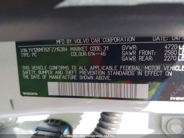 YV126MFB2F2316384 Volvo S60 T5 Drive-e Premier