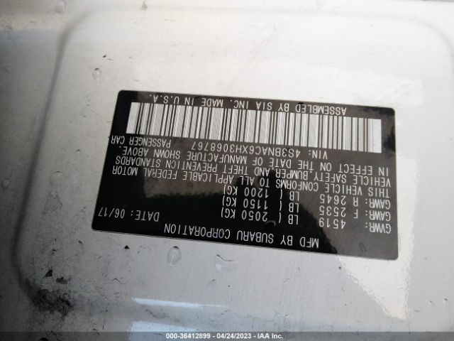 4S3BNAC6XH3068767 Subaru Legacy Premium