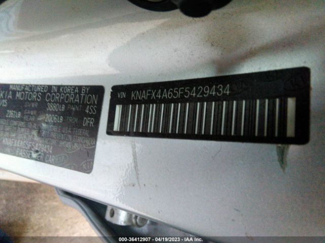 KNAFX4A65F5429434 KIA FORTE LX