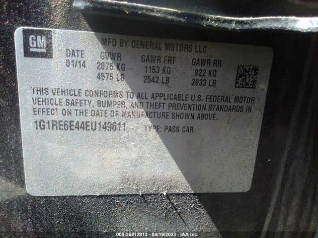 Chevrolet Volt 2014 1G1RE6E44EU149611 Image 9