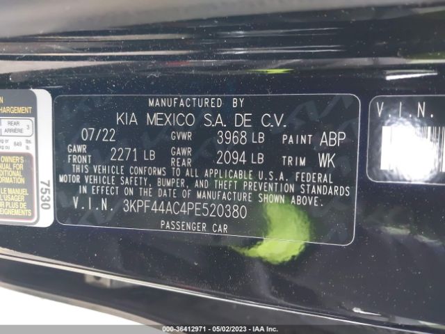 3KPF44AC4PE520380 KIA FORTE GT