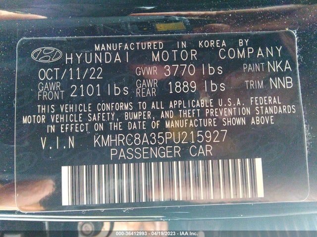 Hyundai Venue Sel 2023 KMHRC8A35PU215927 Image 10