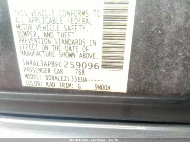 1N4AL3AP8FC259096 Nissan ALTIMA 2.5