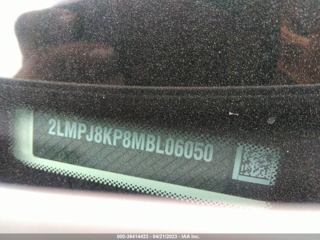 2021 LINCOLN NAUTILUS RESERVE VIN: 2LMPJ8KP8MBL06050