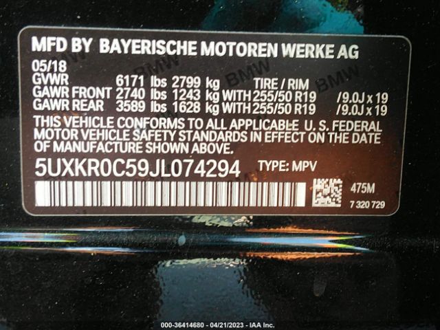 5UXKR0C59JL074294 BMW X5 Xdrive35i