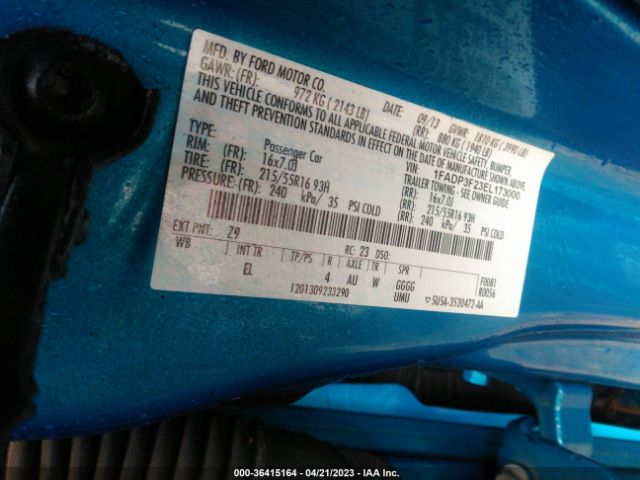 1FADP3F23EL173000 Ford FOCUS SE