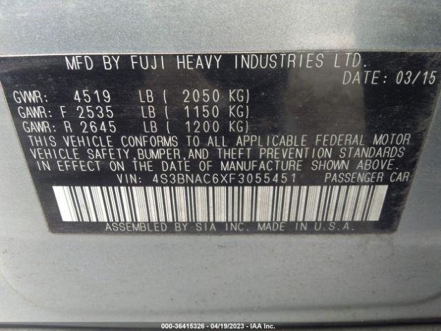 4S3BNAC6XF3055451 Subaru Legacy 2.5i Premium